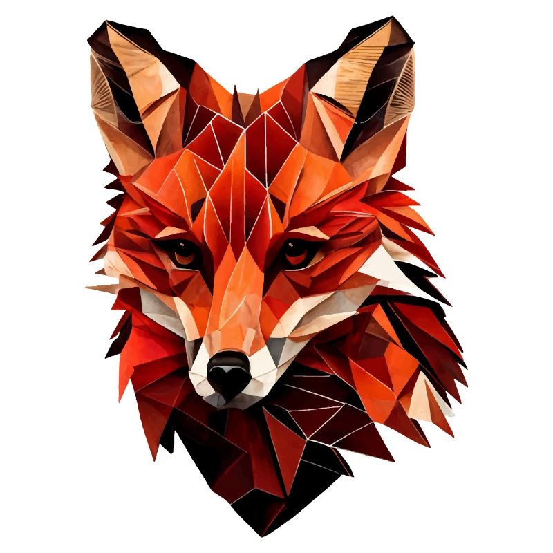 Stilisierter Fuchs, geometrisch