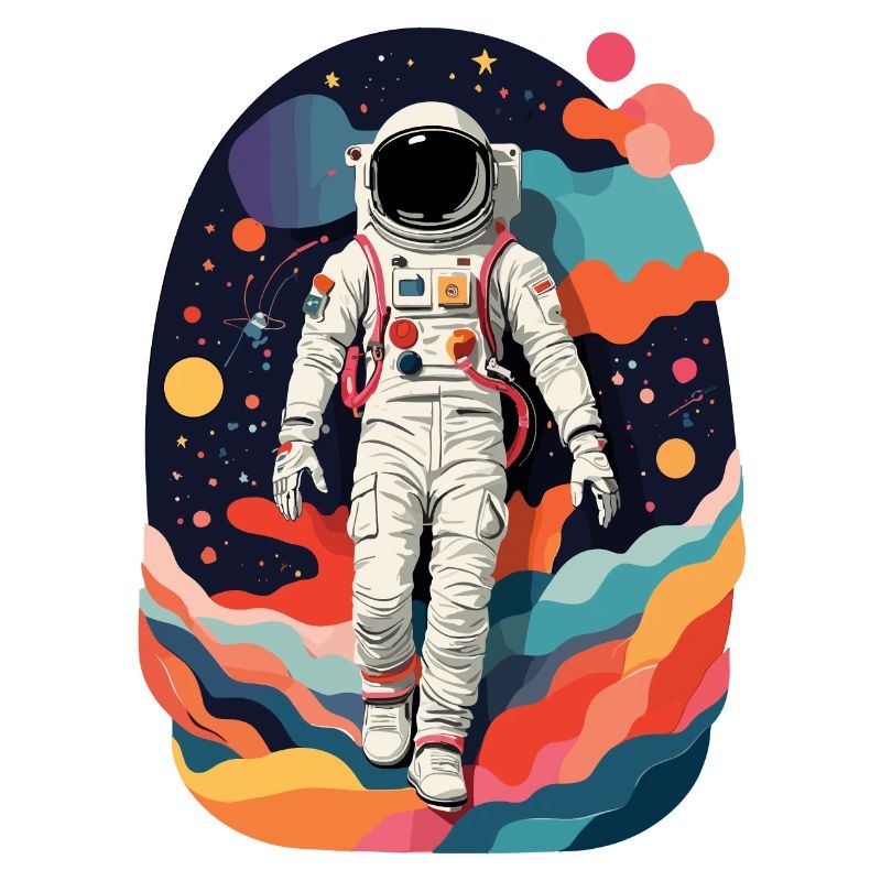 Image colorée d’astronaute