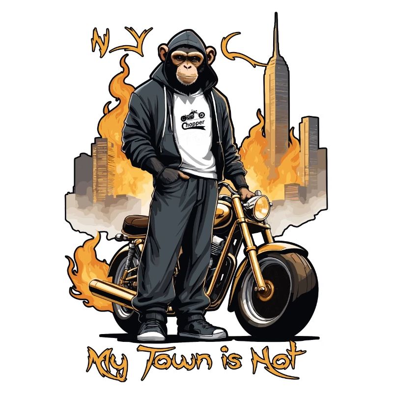Biker Affe