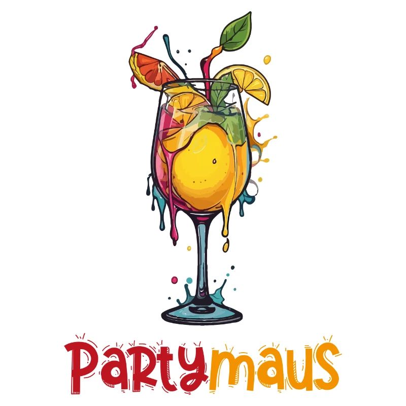 Fruchtige Cocktail Illustration