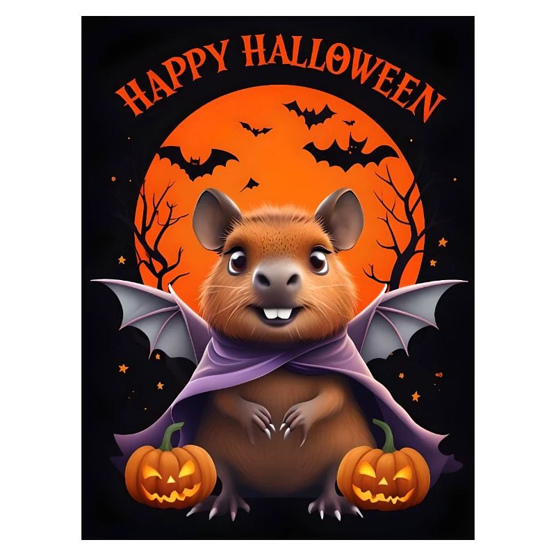Halloween Capybara Geist Geschenkidee