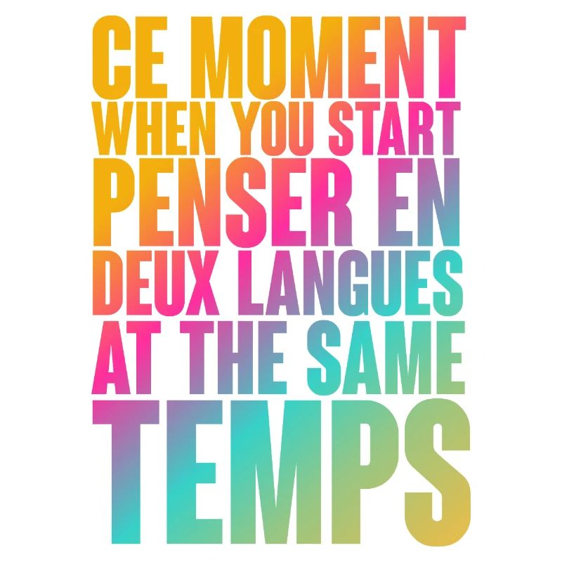 Temps de réflexion multilingue Imprimer