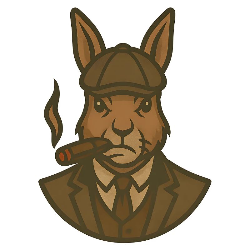 Hase im Anzug mit Zigarre 1920