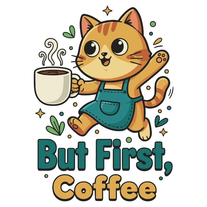 Coffee First Cat