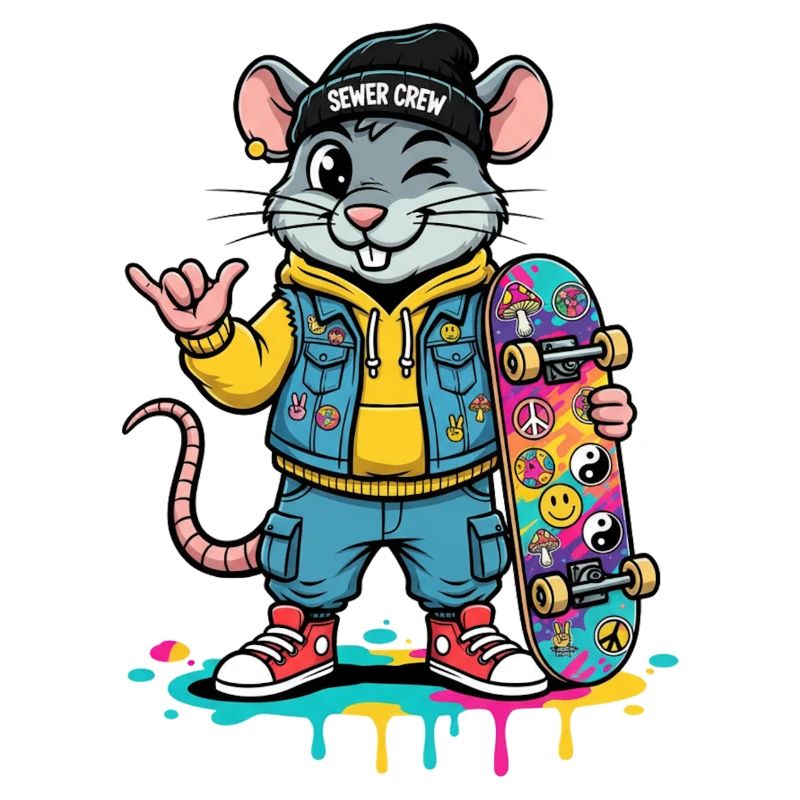 Ratten-Skater Sewer Crew