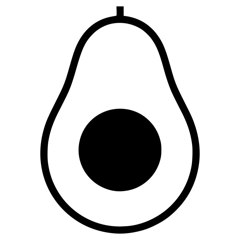 Avocado Hälfte Kern Icon