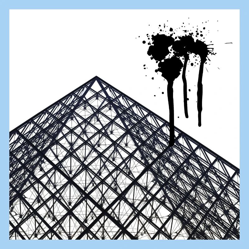 Geometric Paris Pyramid - Modern Abstract Design