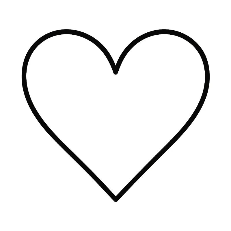 Basic heart black