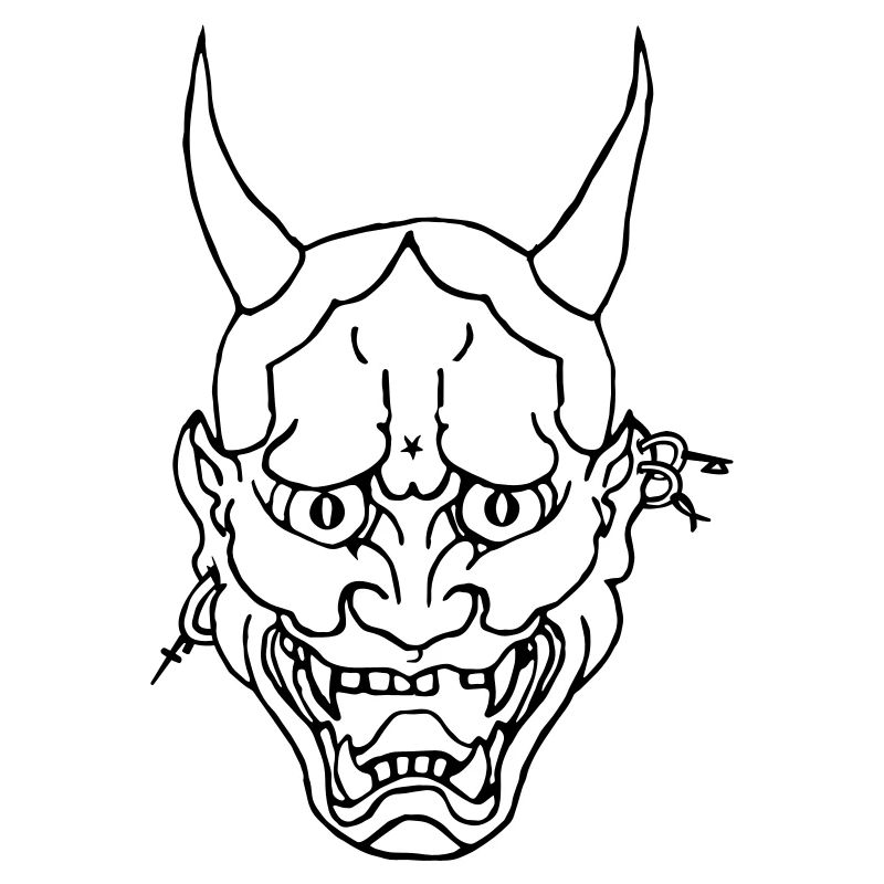 Fld.) LCF Devil`s Face Satan 666 Lucifer Asia Mask