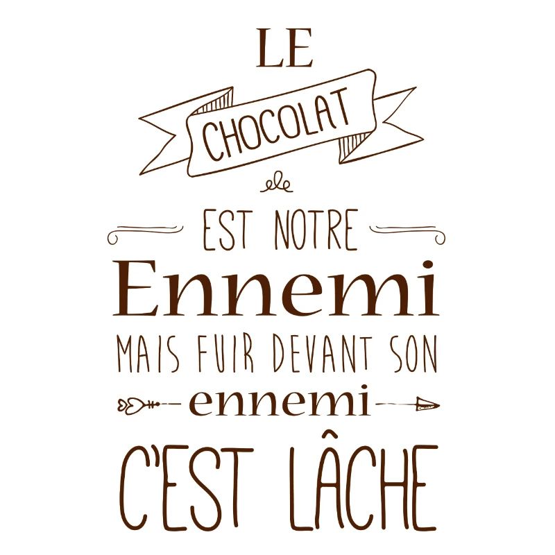 Le chocolat est notre ennemi