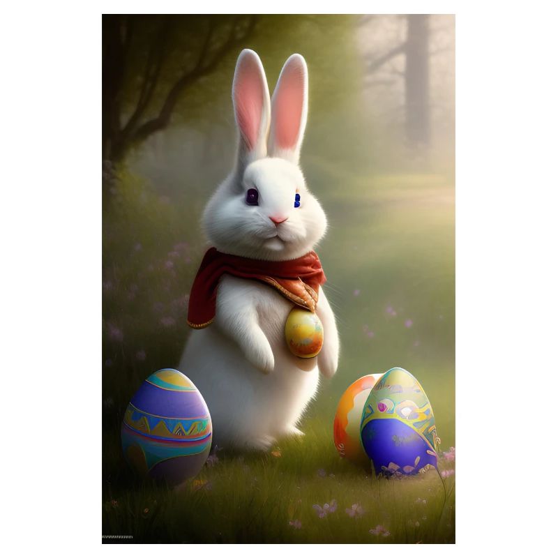 Easter Bunny with Easter Eggs
