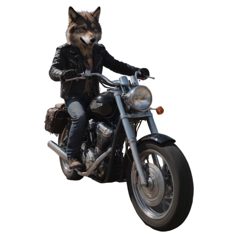 Biker Wolf