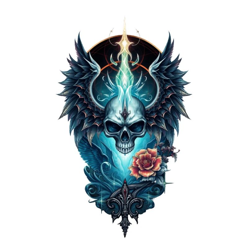 Atemberaubender Schädel