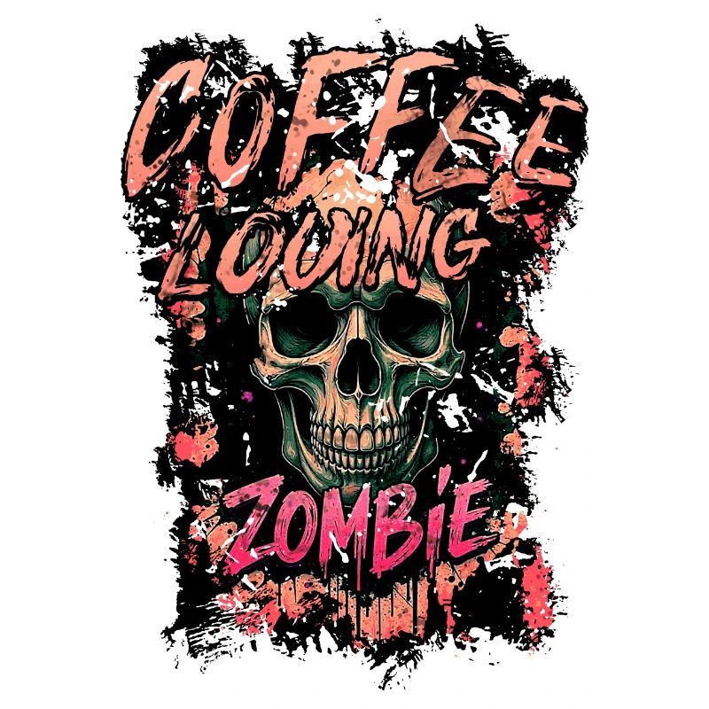 Kaffee Liebender Zombie