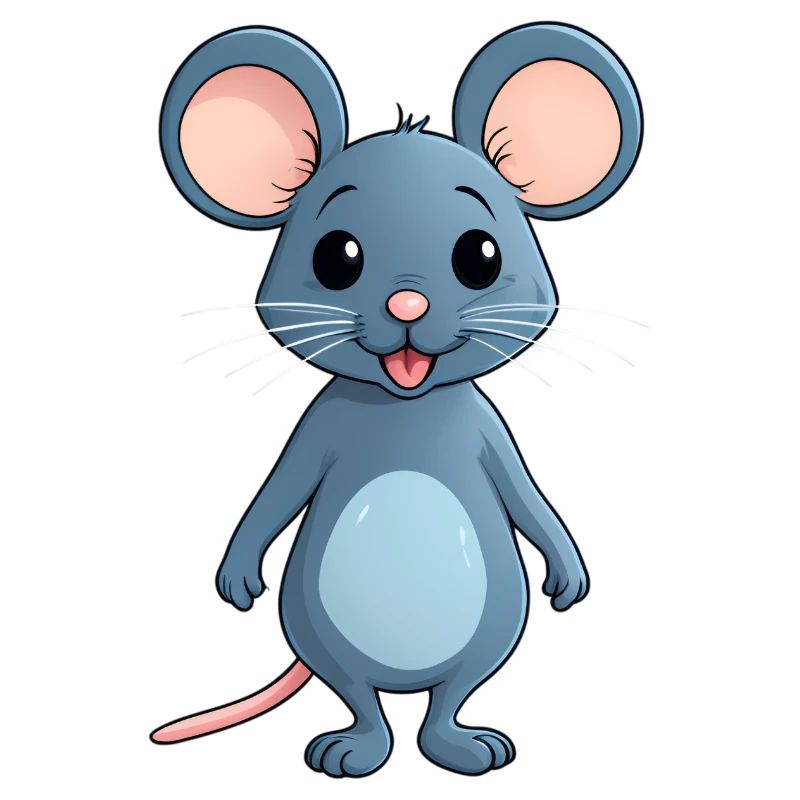 Süße Kleine Comic Style Maus Mäuse
