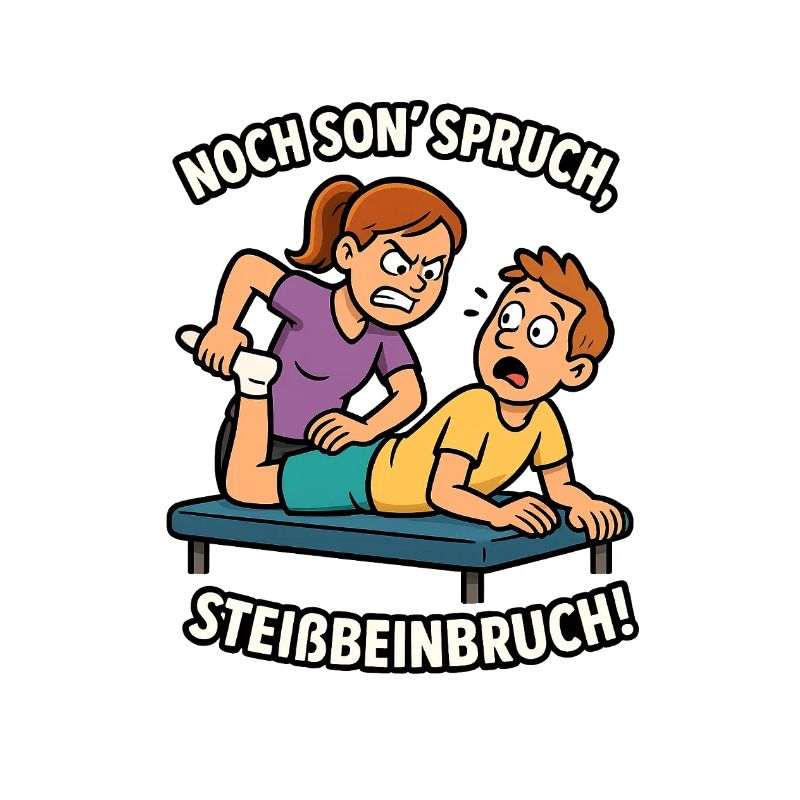 Humorvoller Physio-Spruch 