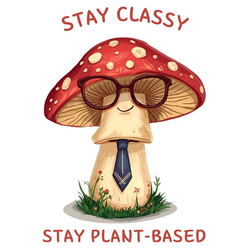 Stay Classy - Design de champignon nostalgique