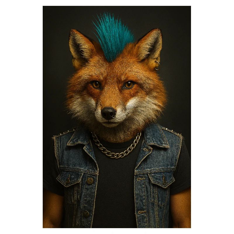 Punkfuchs Denim-Weste