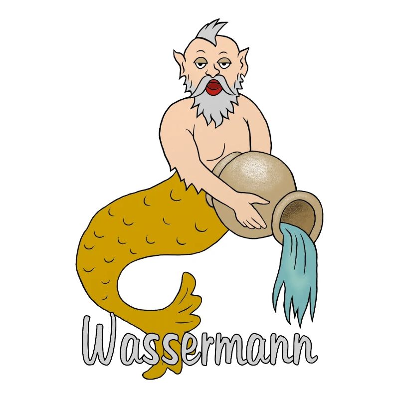 Sternzeichen Wassermann mit einem Krug