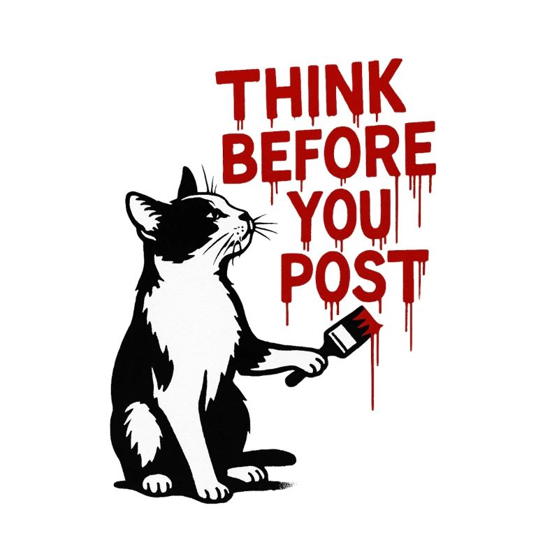 Think before you post Cat