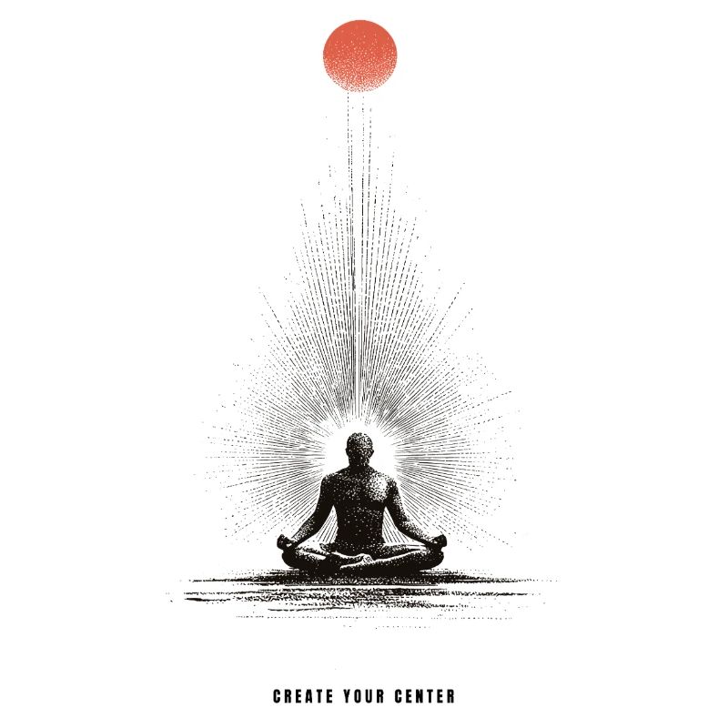 Sonnenmeditation Silhouette Zen