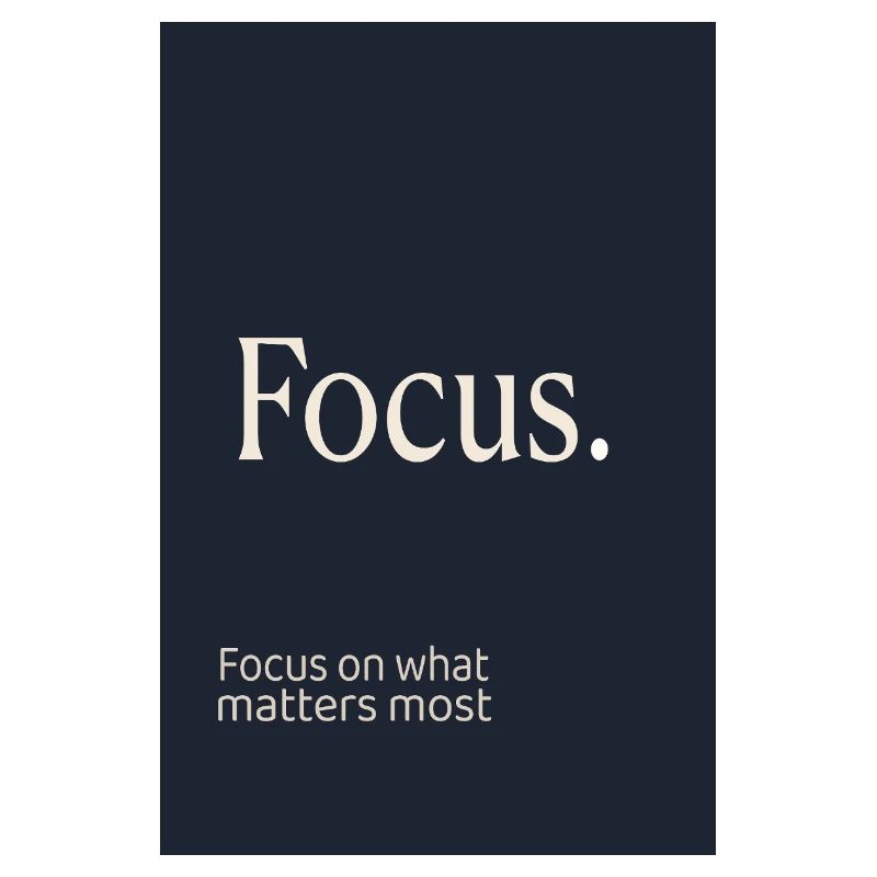 Focus. Minimalistisches Motivation Design