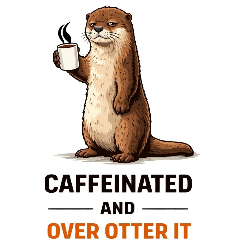Caffeinated Otter Tee