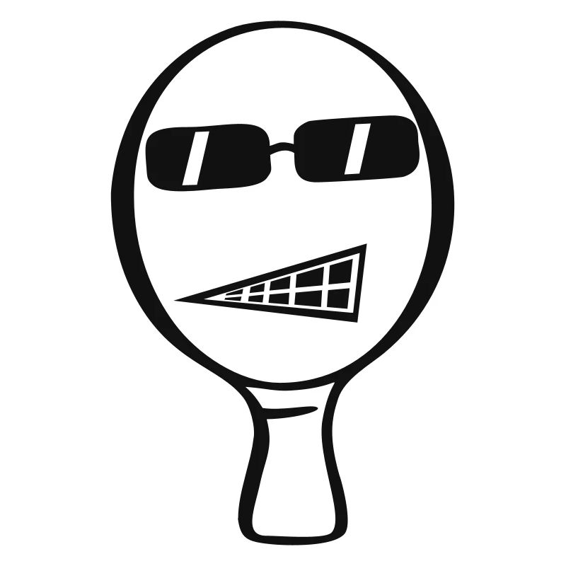 Cooler Tischtennisschläger