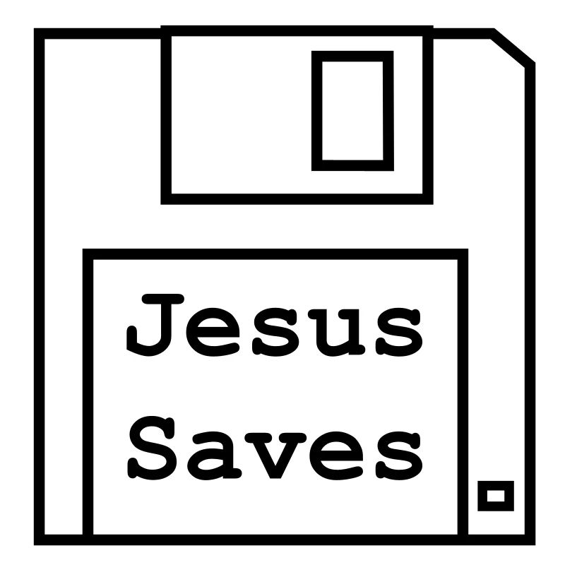Jesus Saves - Floppy Disk