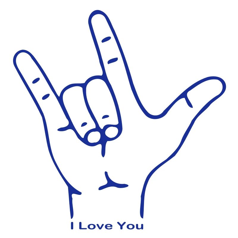 Fingerzeichen ILY