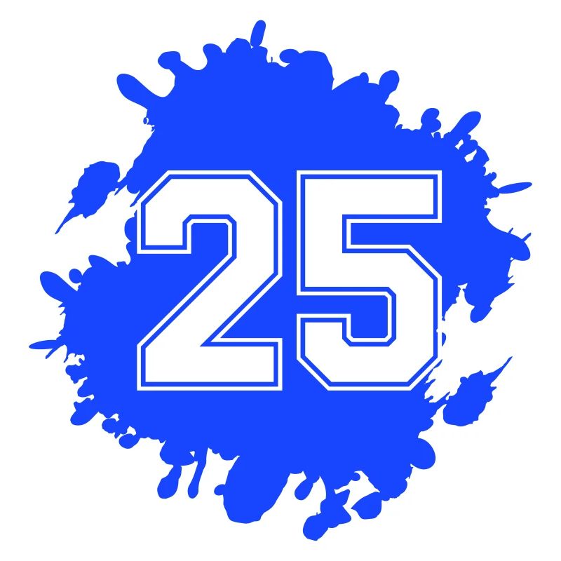 25 klecks
