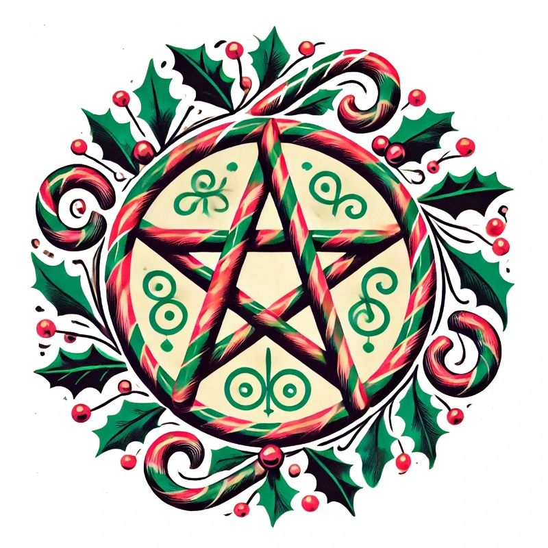 Pentagramm Zuckerstangen Okkulte Urlaubsstimmung