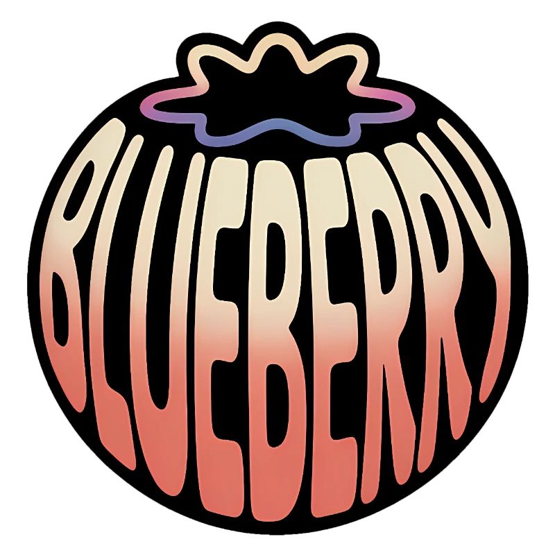 Heidelbeere - Cooles Frucht-Logo