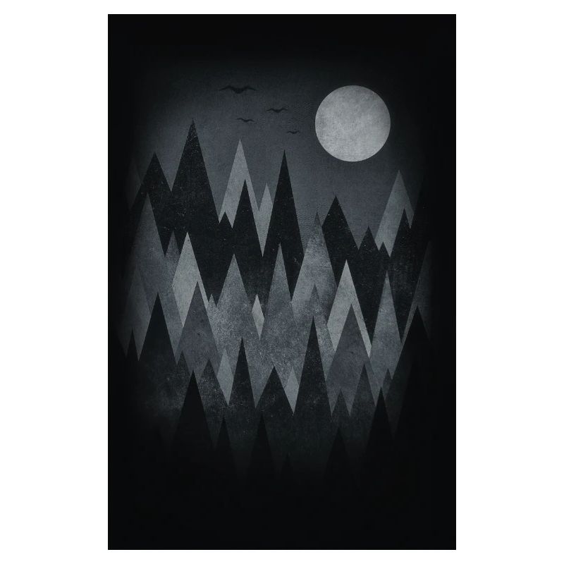 Scary Forest Art (Abstract triangles) Phone Case