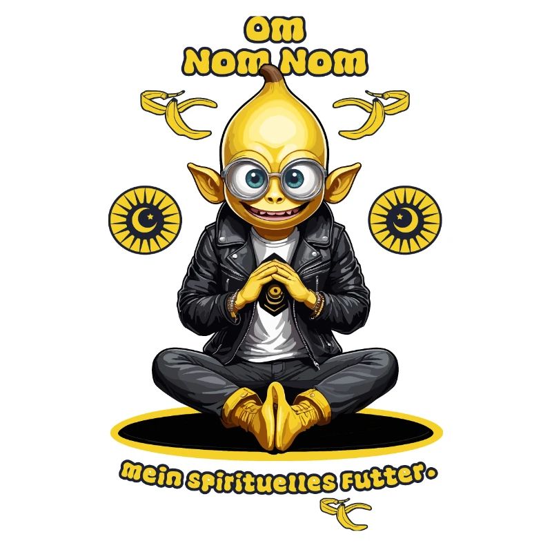 Lustige Yoga Banane