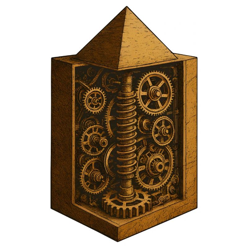 Pyramide von Chephren | Antike Getriebemechanik-Kunst