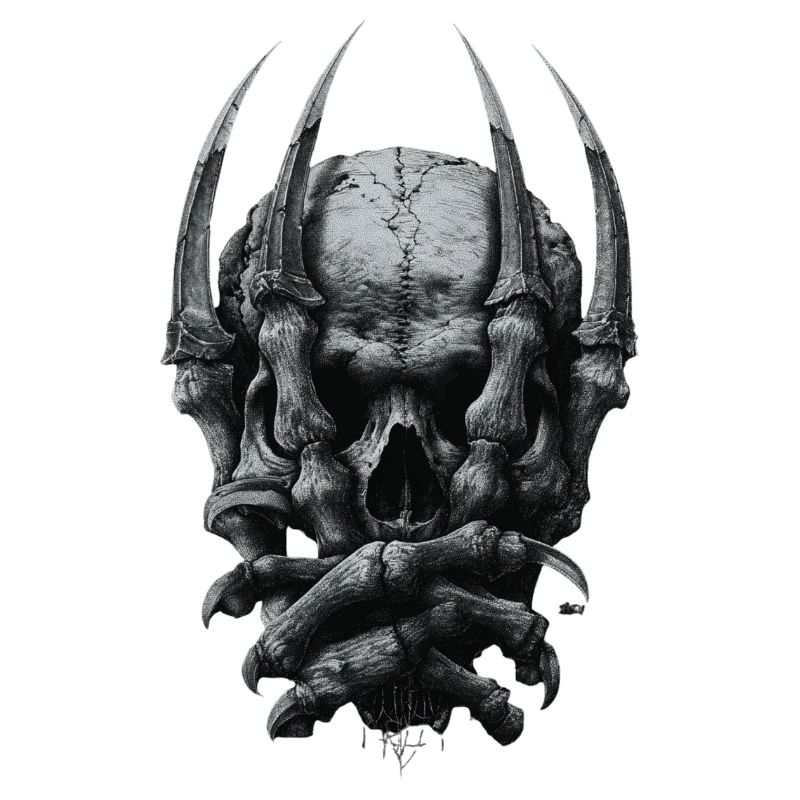 Dark Gothic Schädel 