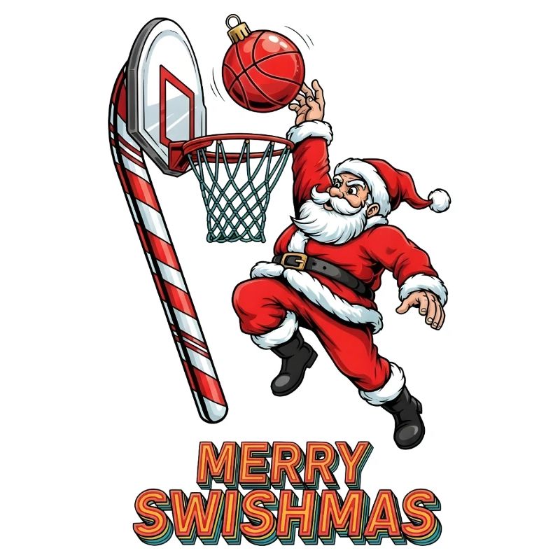 Basket de dunks du Père Noël de Joyeux Swishmas