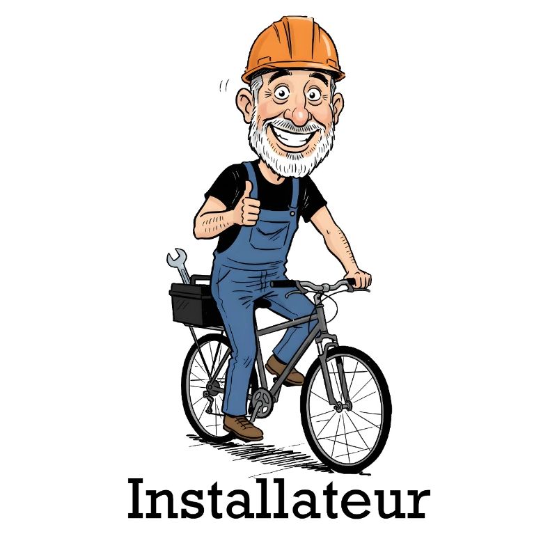 Bauarbeiter Fahrradheld