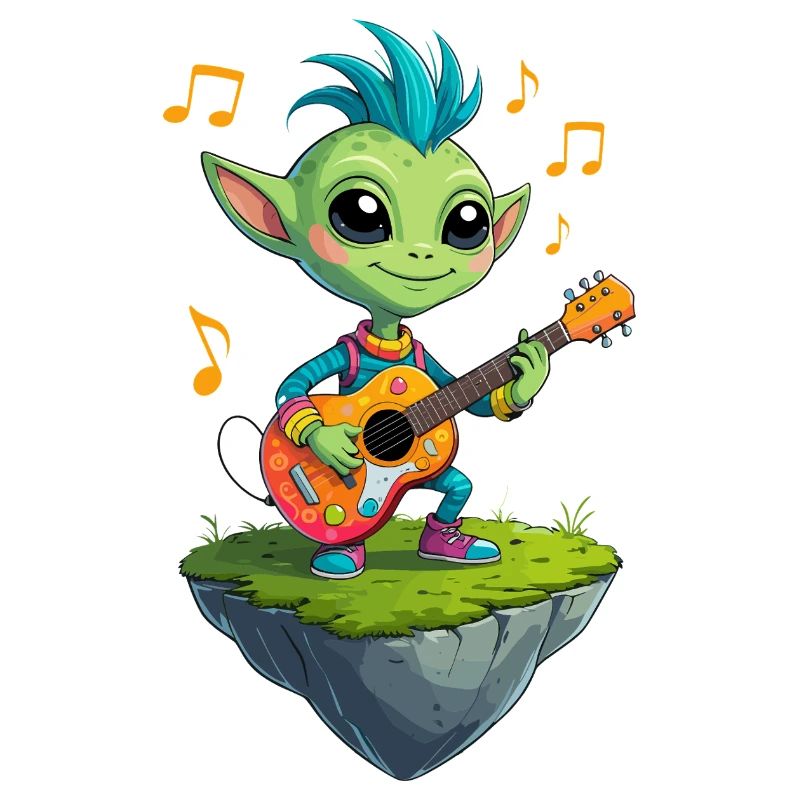 Green Goblin with Guitar