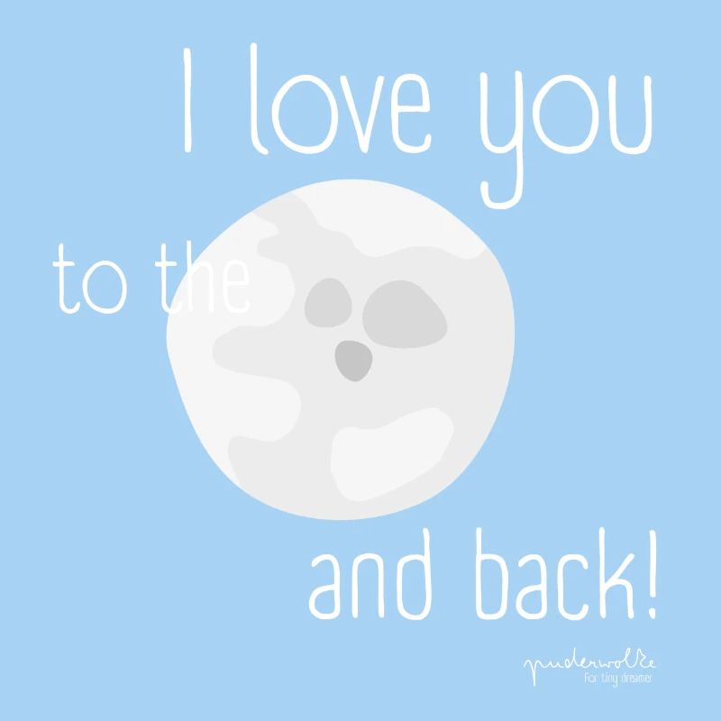 Love for the moon and back – romantic design