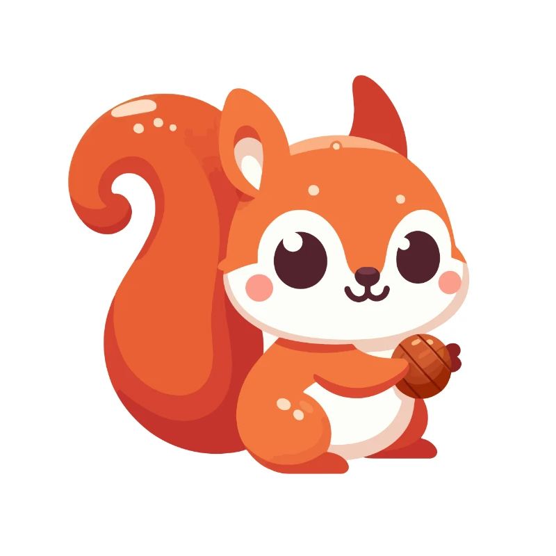 Chibi Eichhörnchen Kawaii