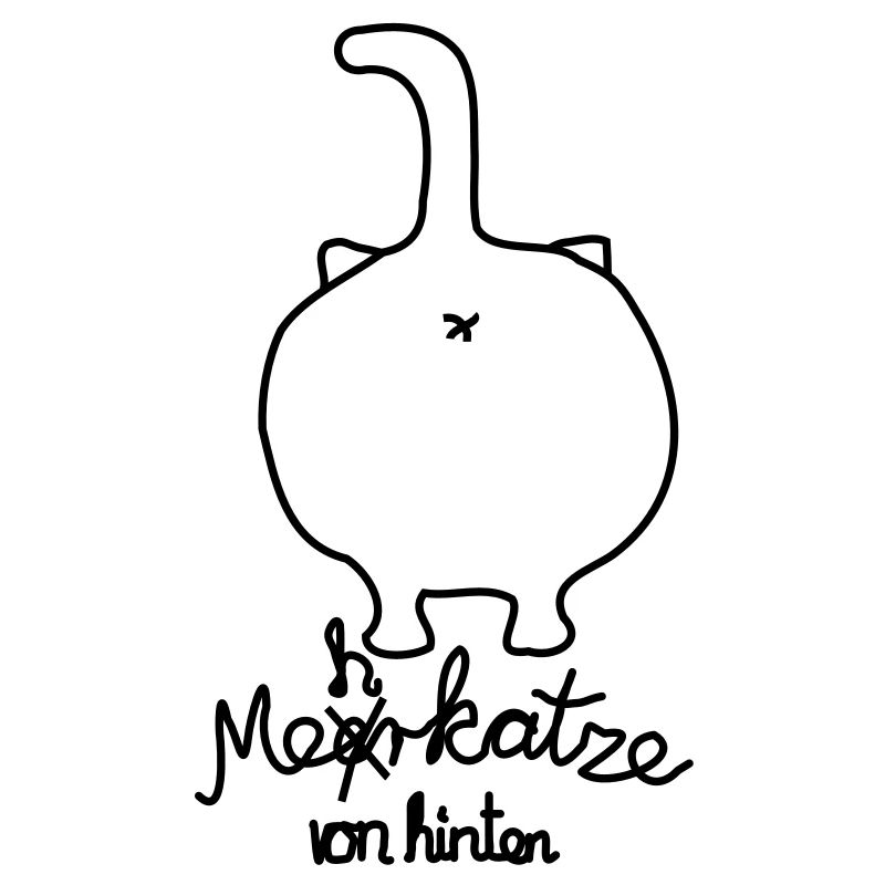 more cat from behind