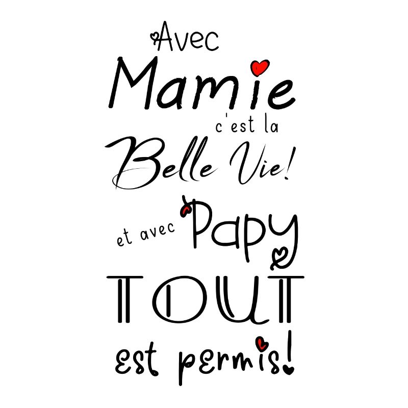 avec mamie... et avec papy...