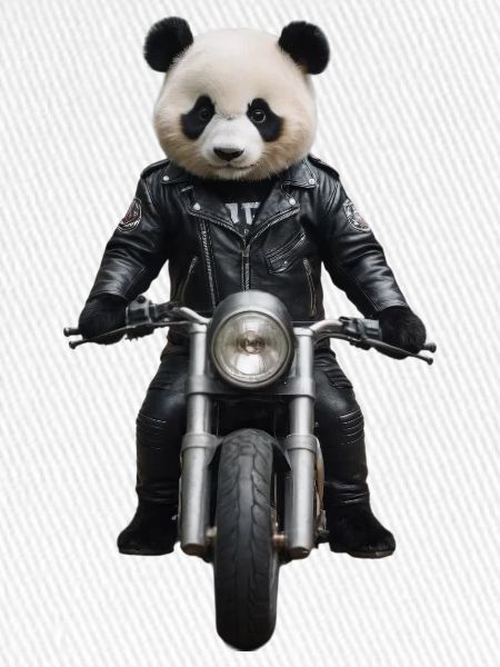 Biker Panda