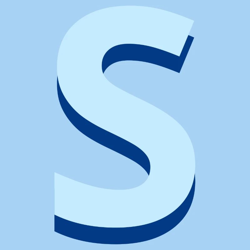 Pop und moderne blaue Buchstaben