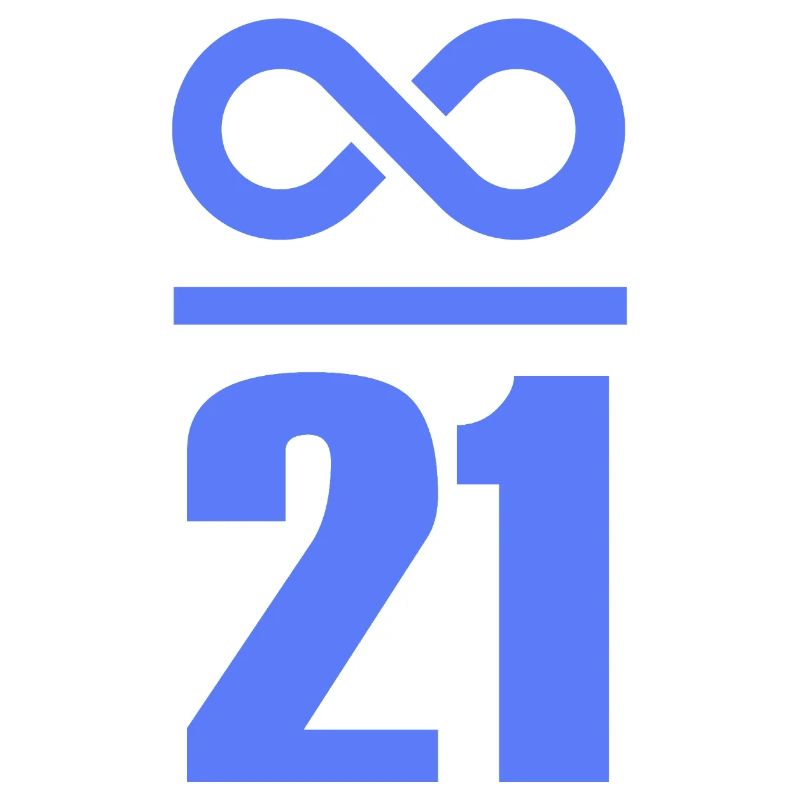 Infinite by 21 million Bitcoin Infinity