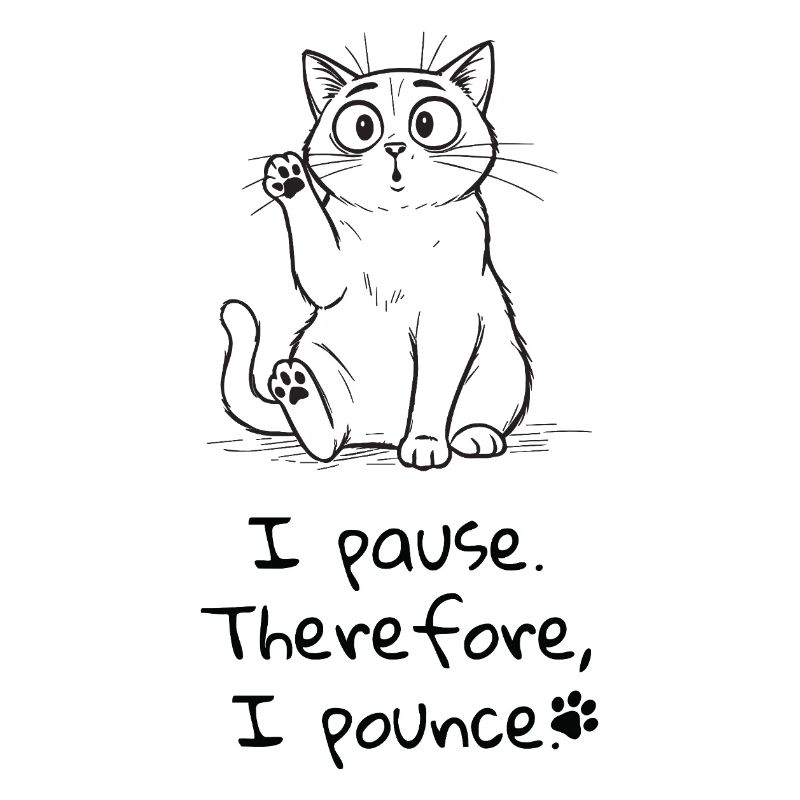 Pause & Pounce - Cat Lover Tee