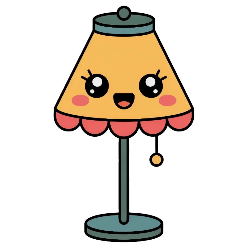 Lamp Table Lamp Cute Comic