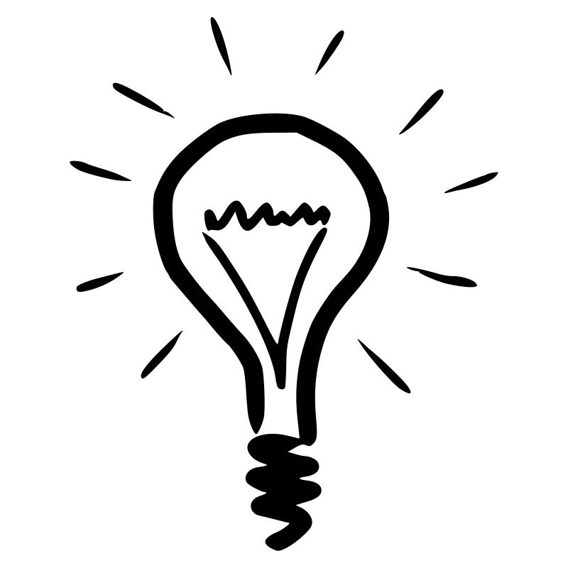 Sketch light bulb